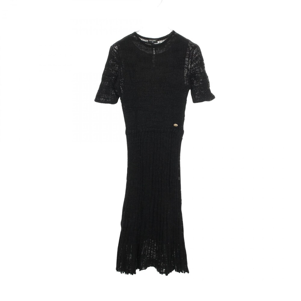 Chanel Short Sleeve Ribbed Long Dress #329056C84B